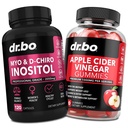 Myo-Inositool & D-Chiro Inositool & ACV Gummies - 40: 1 suhte hormoonide tasakaal naistele ja õunasiidri äädikakummidele - Menstruaaltsükli ja naiste tervise toetamise täiendused