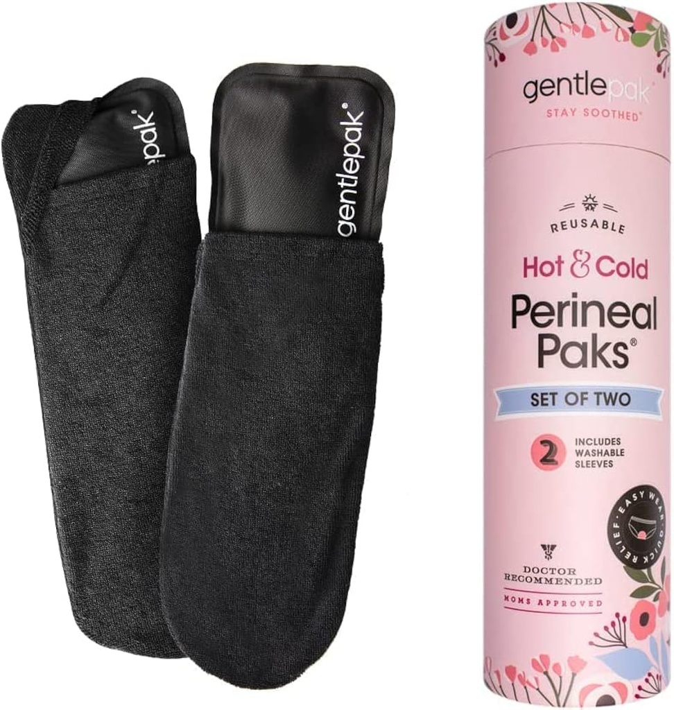 Gentlepak Korduvkasutatavad Perineal Ice & Heat Pakid Pestavate Varrukatega Sünnitusjärgseks, Rasedus Ja Hemorroid Valu leevendamiseks, Multi-Kasutavad Lapsed, Lihased, Vaginaalne Ebamugavus (2-Pack Tube)