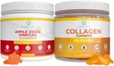 Õunasiidri äädikas ja kollageenipakend, naiste juuste kasvu, tervislikuma naha ja küünte (Bulk 90 Gummies) liigesehooldusvitamiin, immuuntoetus, detox, ainevahetus, mehed Naiste happe refluks