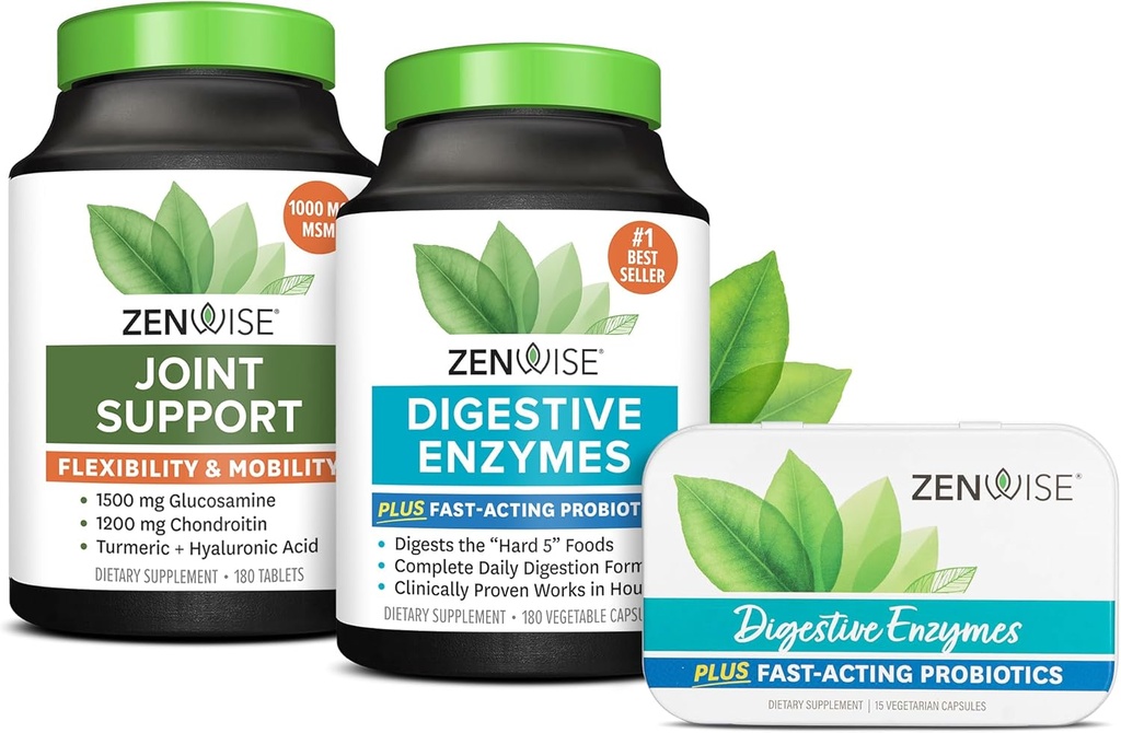 Zenwise tervise seedeensüümid, ühine tugi ja reisisuurus Tin