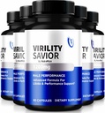(5 Pack) Virility Päästja kapslid meestele, Ametlik VirilitySavior Mees valem, Premium pillid Max Performance ja enesekindlus, All-Natural Support üldise tervise ja heaolu (300 kapslit)