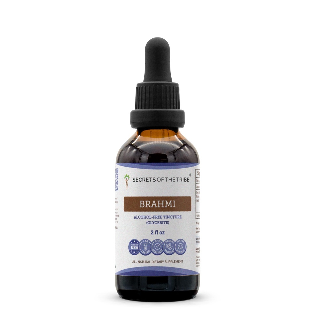 Saladused Hõimu Brahmi tinktuur Alkoholivaba ekstrakt, Brahmi (Bacopa Monnieri) 2 oz