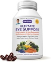 ANDREW LESSMAN Ultimate Eye Support 360 Softgels - 12mg Lutein, 6mg Zeaxanthin, Bilberry, peamised toitained, et toetada silmade tervist ja edendada tervislikku visiooni. Ei mingeid lisaaineid. Kergesti alla neelatavad sohvakesed