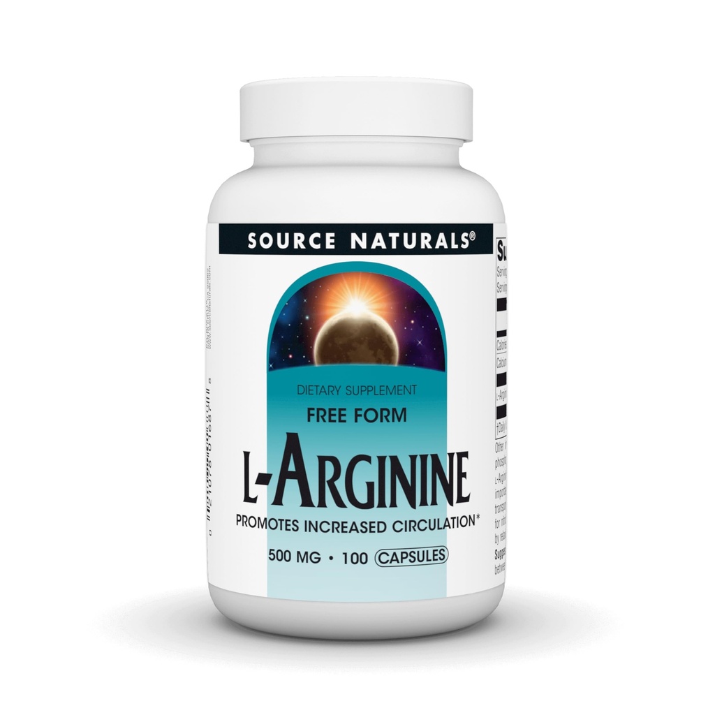 L-arginiin, soodustab suurenenud vereringet * - 500 mg - 100 kapslit