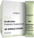 Prebiotics for Digestive Health & Immune System Support – Dietary Fibers, Antioxidants & Superfoods for Gut Barrier Strength & Gut Microbiome Balance | 30-Day Supply | Codex Labs BIA GutBuilder
