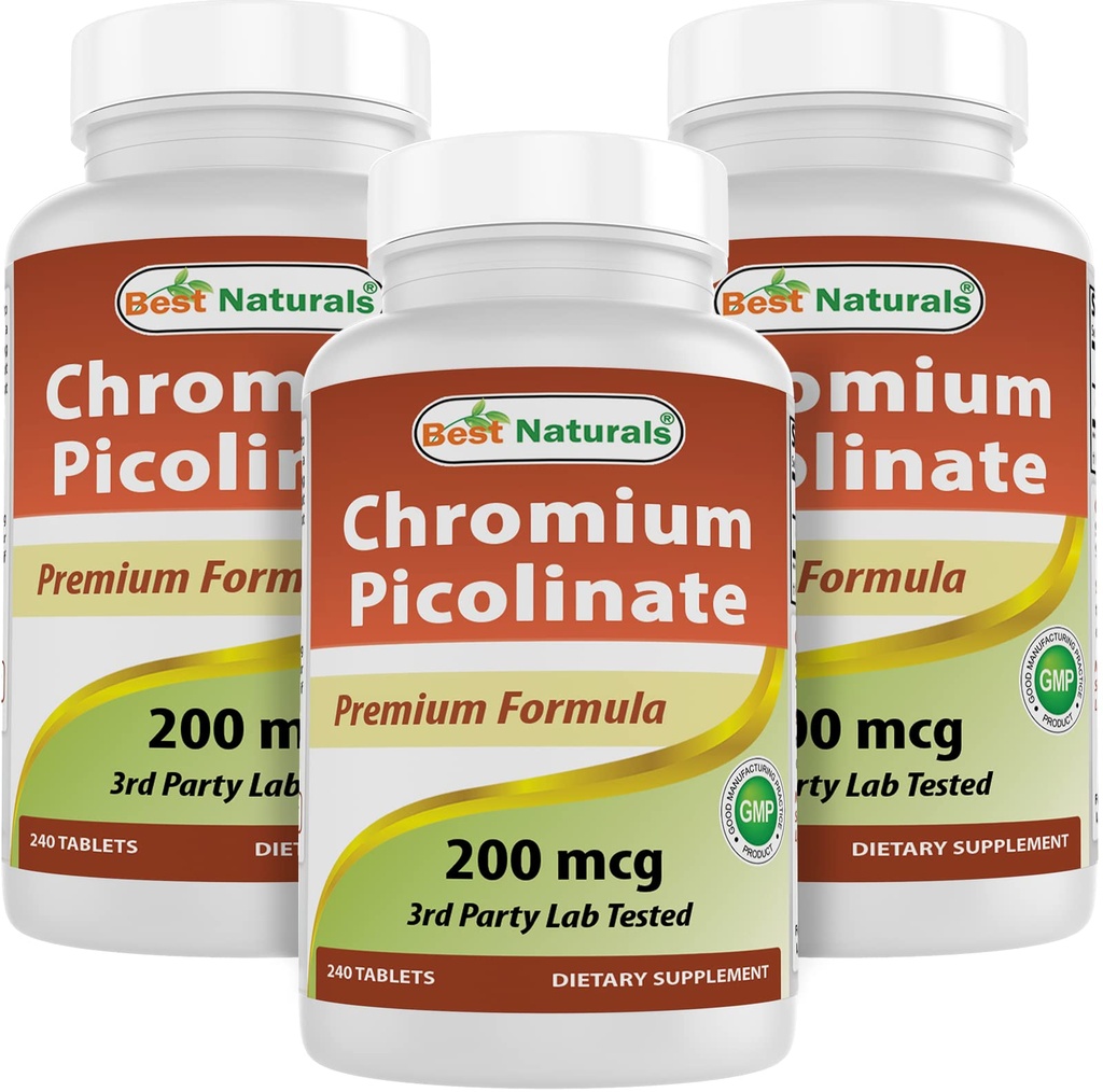 Parimad looduslikud kroomipikolinaat 200 mcg 240 tabletti (240 loend (3. pakk))