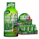 Vitamiinienergia fookus + ekstra tugevus Energia Shot Grape 12 Pack, 260mg looduslik kofeiin, B-vitamiinid, CoQ10, aminohapped, fookus, tootlikkus ja selgus, nullsuhkur, gluteenivaba, 1,93 fl oz