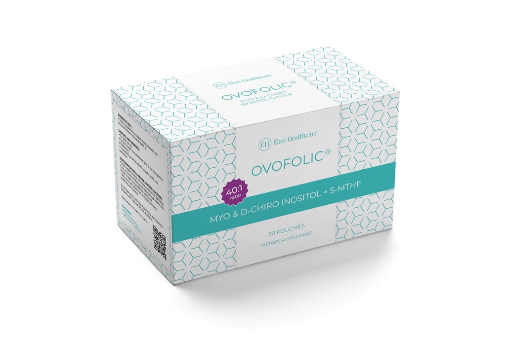 Ovofoolse inositooli lisand - müo- inositool ja D- Chiro Inositool Plus Active Folate - Ideaalne suhe 40: 1 - 30 kotikest