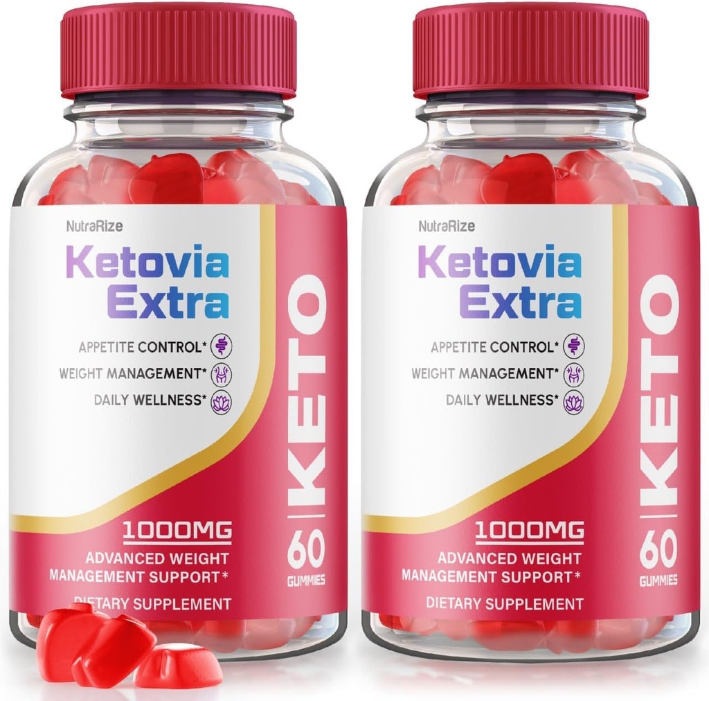 (2 Pack) Ketovia Extra Gummies - Ketovia Extra ACV Gummies, Ketovia ACV Gummies Täpsem Kaalulangus, Maksimaalne Tugevus täiendada, Ketovia Keto + ACV Gummy, Keto Via Extra Arvustused (120 Gummies)