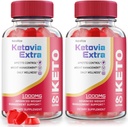 (2 Pack) Ketovia Extra Gummies - Ketovia Extra ACV Gummies, Ketovia ACV Gummies Täpsem Kaalulangus, Maksimaalne Tugevus täiendada, Ketovia Keto + ACV Gummy, Keto Via Extra Arvustused (120 Gummies)