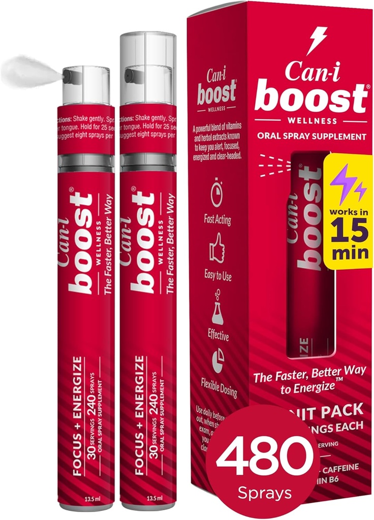 Can-i Boost Energy Spray naistele menopausis ja perimenopausis Kiiresti Toetades Unustamine ja Aju Udu, 60 Servings