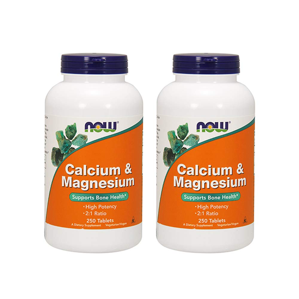Nüüd toidud Kaltsium ja magneesium, 250 tabletti (2. pakendis)