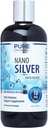 Puhas Nano Hõbe Spray 16oz Täida | 10 PPM Igapäevane Immuunsüsteemi Tugilisandi | Kergesti imenduv Kolloidne Nano Hõbe Spray | Probiootikum-sõbralik Hõbelahus
