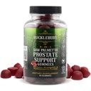 BUCKLEBURY 9-in-1 Natural Saw Palmetto Gummies koos Vaarika & Granaatõunamaitse - Taimne eesnäärme tugi toidulisandeid meeste põie tervise, juuste kasvu ja kuseteede tugi - 60 Gummies