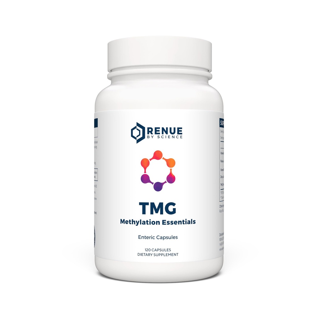 Renue by Science TMG | High Strength TMG Supplements | 120 Trimethylglycine Capsules - 900mg TMG per Serving with Vitamiin B12 Vitamiin B6 Folate & Tsink | Valmistatud USAs ja kolmanda osapoole testitud