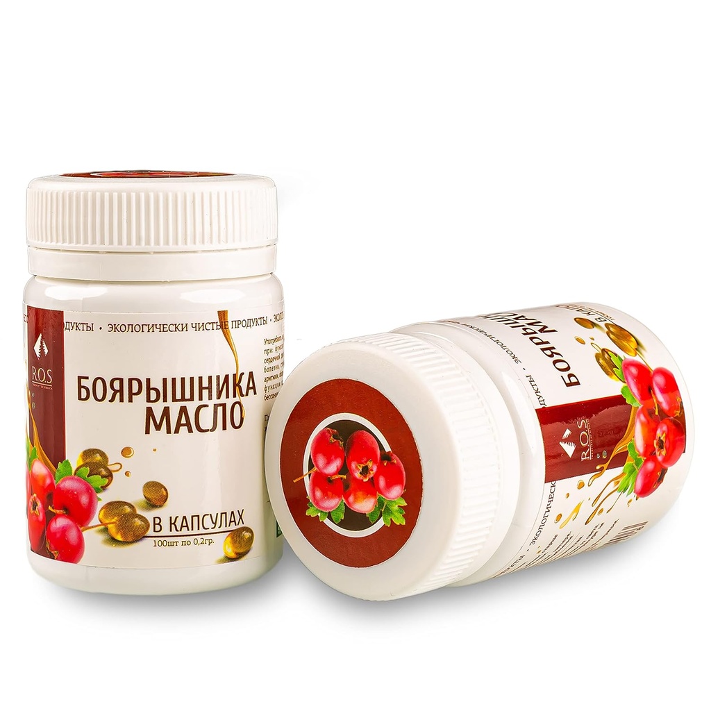 Siberi Hawthorn Oil 200 kapslid extra Virgin Cold Pressed (2 Pack)