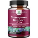 Täielik taimsete menopausi täiendada naistele - Soja vaba naissoost hormooni tasakaalu kapslid öö higi kuuma vilgub ja tuju Swings Dong Quai, Chaste Berry & Black Cohosh Juur - 75 Count Pack