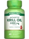 Looduse tõde Antarktika krillõli 2000mg Softgels | 60 Count | Omega-3 EPA & DHA | Non-GMO & Gluteeni tasuta toidulisand