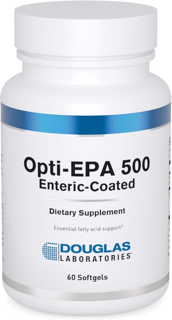 Douglas Laboratories Opti-EPA 500 | Soolestikuga kaetud aju, silmade, raseduse ja südame-veresoonkonna tervise toetamiseks | 60 Softgels