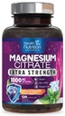 Magneesiumtsitraadi kapslid 1000mg - Maksimaalne imendumine Magneesiumi pulber lihaste, närvide, luude ja südame tervise toetamiseks, kõrge imendumise tsitraadi kompleks, gluteenivaba, mitte-GMO - 120 kapslit