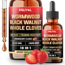 10in1 Wormwood Vedelik tilgad koos Wormwood, Black Walnut, Terved Nelgid & 7 Veel - Toeta seedimist, Immune - 2 Fl Oz - 60 päeva