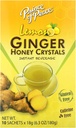 Prince of Peace Instant Natural Sidrun Ingver Honey Kristallid, 10 kotid - Kiire kuum või külm jook iivelduse leevendamiseks ja Soothes Throat - Lihtne Brew Ingver ja Honey Crystals