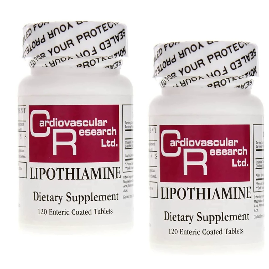 Kardiovaskulaarsed uuringud Lipotiaamiin B lisa 240 tabletti - B1-vitamiin Nüüd alfa-lipohappega - 2 X 120 loend