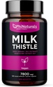 PhiNaturals Piimaohaka ekstrakt Kapslid Maksa Detox 260mg Silymarin 30: 1 Ekstrakt, mis vastab 7800mg piimaohakaseemnetele Maksa Detox Silimarina