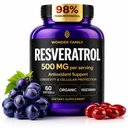 Resveratrooli lisa 500mg – 98% Trans Resveratrol 1000mg orgaaniline kompleks – NAD Resveratrooli antioksüdandid ja vananemisvastased toidulisandid südame tervisele, mälu tõstmisele, tervise valemile, tervislike rakkude toetamisele