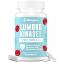 Lumbrokinaasi täiendus, 1,2 miljonit LKU - 120 mg kapslid, võimas nattokinaasi alternatiiv proteolüütiliste ensüümide ja taimse seguga