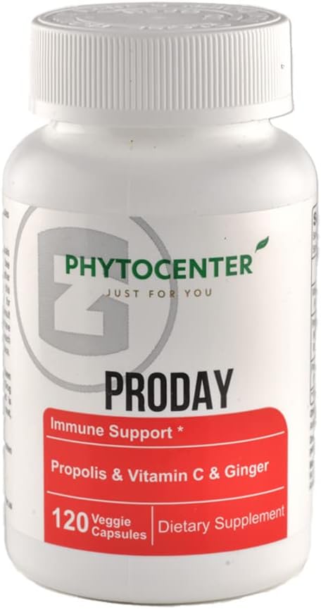 PRODAY Immune Support Supplement koos taruvaigu, C-vitamiini, ingveri, nõgese, jaanikauna ja musta seemnega (Vcaps)
