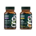 Gaia maitsetaimed Vitex Berry (Chaste Tree) - toetab hormoonide tasakaalu ja viljakust naistele - 60 Vegan Caps & Maks Tervis - Maksalisa piimaohakaga, Lagrits Juur Maksa ja Puhastustoetus -