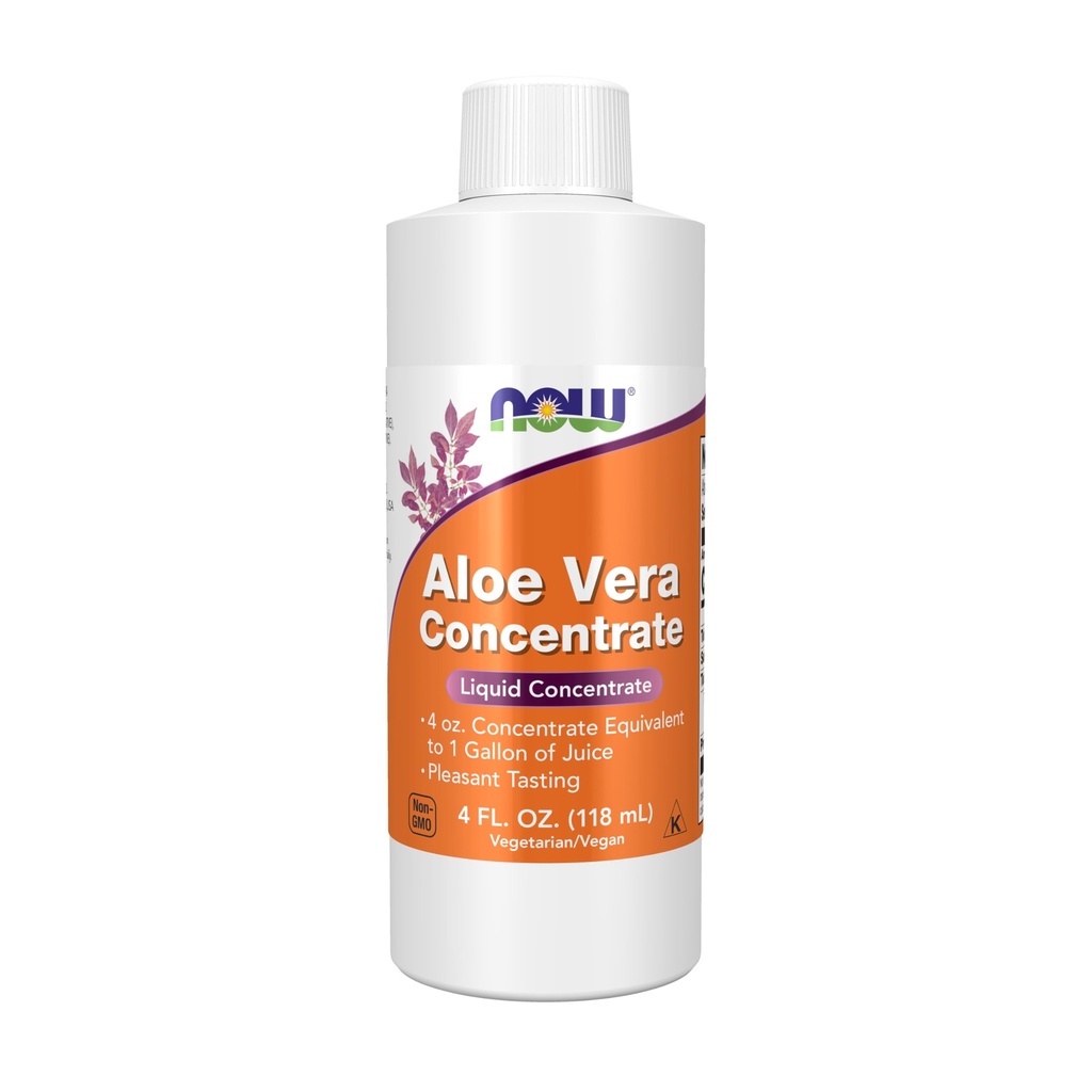 NOW Foods Supplements, Aloe Vera kontsentraat (40:1 Kontsentraat Sisaldab aktiivseid polüsahhariide), 4-Ounce