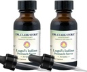 Dr Clark Lugoli joodi 2% lahendus - vesi ja 2% granuleeritud jood - looduslik kõhu leevendamine ja tervishoid - 1 fl. Oz koos Dropper 2Pack