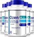 (5 Pack) Ozen Vitta, Ozen Vitta kapslid, ametlik OzenVitta valem efektiivseks kehakaalu langetamiseks, looduslikud Keto pillid sobivaks ja aktiivseks elustiiliks, Terviselisa Capsula ülevaated (300 kapslit)