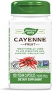 Nature's Way Cayenne'i puuviljad, 100 köögiviljakapslit