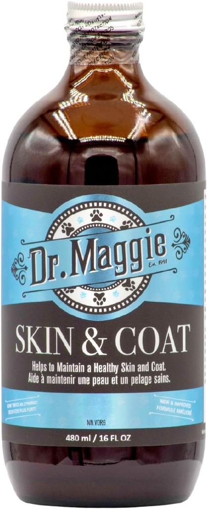 Dr Maggie nahk ja kate | Omega 3 toidulisand kalaõli, lina ja oliiviõliga | 480 ml