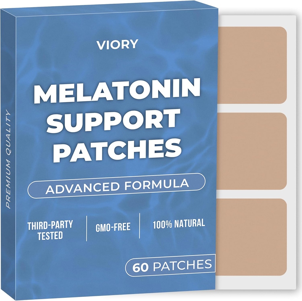 Melatoniin Sleep Patches for Adults Extra Tugevus | Lihtne rakendada Sleep Patch koos Valerian | Lõdvestu ja ärka värskendatud | Pikaajaline öömugavus meestele ja naistele | 60 Patches
