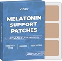 Melatoniin Sleep Patches for Adults Extra Tugevus | Lihtne rakendada Sleep Patch koos Valerian | Lõdvestu ja ärka värskendatud | Pikaajaline öömugavus meestele ja naistele | 60 Patches