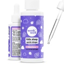 Wink Well Kids Vedelad melatoniini tilgad - looduslikud beebi unetilgad väikelaste uneabi jaoks 1mg-ga teenindamata laste vedela melatoniiniga 2 Oz