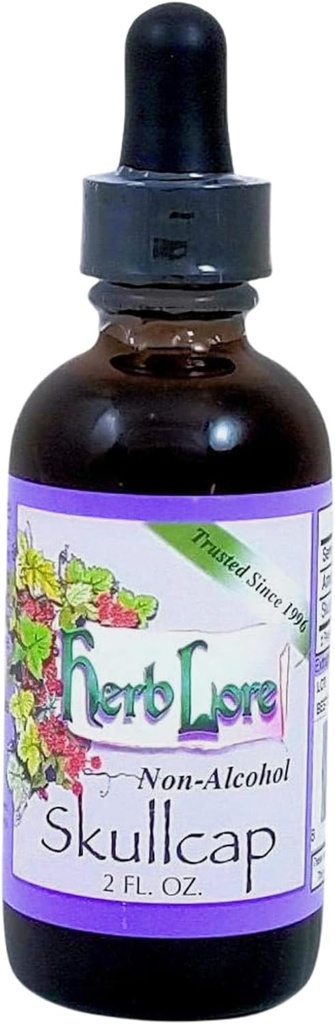 Herb Lore Skullcap Tinktuur - Vedel looduslik taimne uneabi täiskasvanutele ja lastele (2 fl oz)