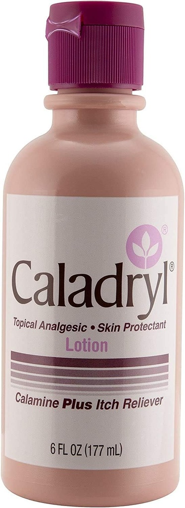 Caladryl Roosa kalamiin Nahakaitsevahend Plus Sokk Relief, 6 Ounce Pudel (2 pakendit (6, 0 Ounce))