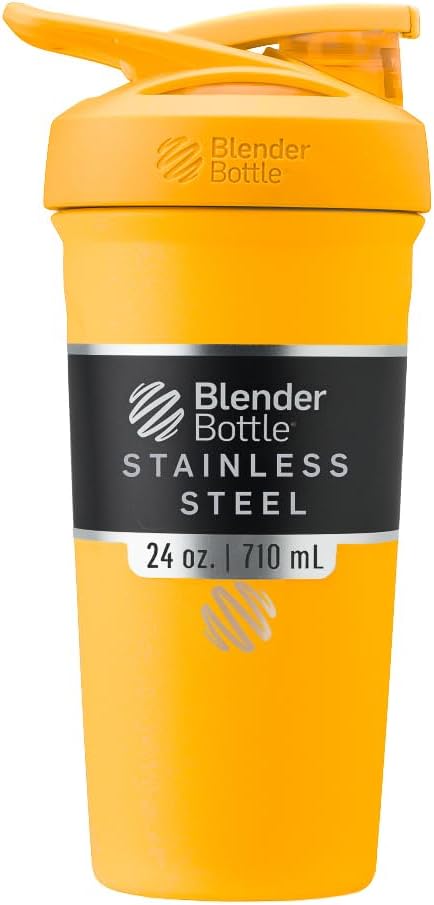 BlenderBottle Sport Isoleeritud roostevabast terasest raputuspudel traadi viskiga, 24-Ounce, Mango - proteiini raputamine ja hüdraat sportlastele ja fitness-entusiastidele, lihtne segamine, hoiab joogid külmad, lukustatavad Lid