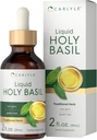 Carlyle Holy Basil Tinktuur | 2 Fl Oz | Vedelikuekstrakti täiendus | Tulsi Leht | Taimetilgad | Mitte-GMO, Gluteenivaba