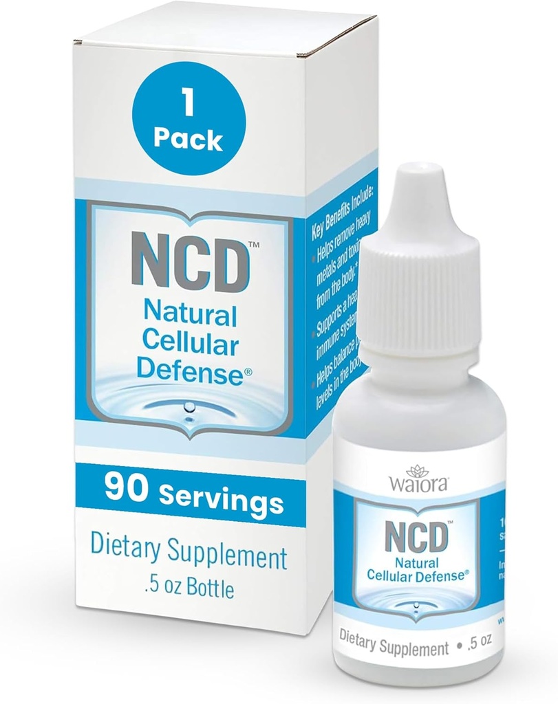 Waiora NCD Zeolite Vedelad tilgad - puhas tseoliitsideaine immuunsuse suurendamiseks, soolepuhastus, pH tasakaal, parim vedel lisand meestele ja naistele, pH tasakaal, puhastustilgad (0,5oz, 90 Servings)