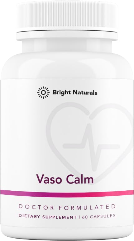 Vaso Calm - Tervislik vere tasakaalu täiendus - funktsioonid Fermenteeritud küüslauk, seller ja viinamarjaseemne ekstrakt, Hibiscus ja vitamiin K2 - valmistatud USA-s