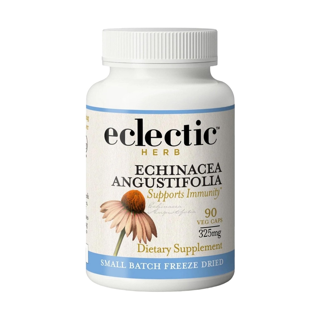 EKLEKTILINE INSTITUUT Toores Värske külmkuivatatud Mitte-GMO Echinacea Angustifolia | 90 CT (325 mg)