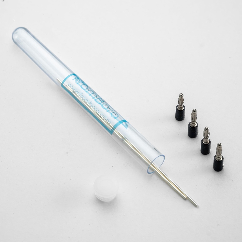 Kolloidhõbe | Pure Silver Wire'i paar 99,99% | Certificate | 9999 | 14 Gauge 6 | FromBora Colloidal Silver Generator Wire | Plus 4pcs Wire Holders