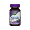 Nature's Way Sambucus Sleep + Immune * Elderberry Gummies, Sleep and Immune Support *, koos melatoniini, C-vitamiini, L-Theanine, Tsink, 50 Gummies (pakendamine võib varieeruda)